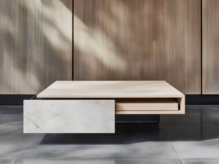 Modern coffee table design showcasing minimalist aesthetic in contemporary living room