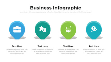 Business infographic presentation layout fully editable.