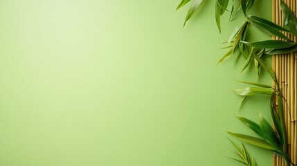 Obraz premium bamboo texture background with the word 'SIESTA' spelled out, natural tones, minimalist composition,
