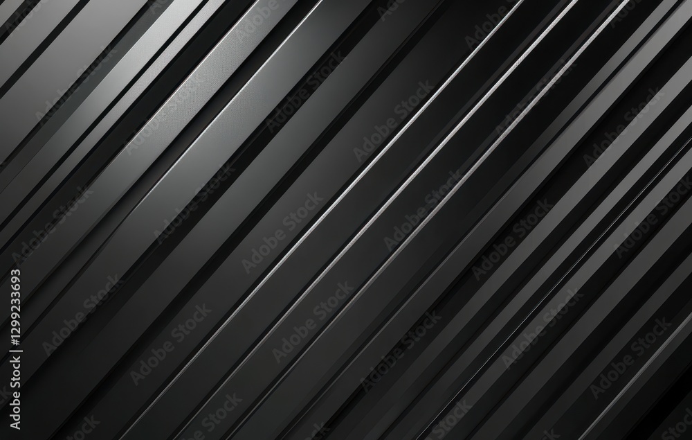 Poster abstract lines in shades of black and gray with glossy finish creating a modern and elegant backgrou