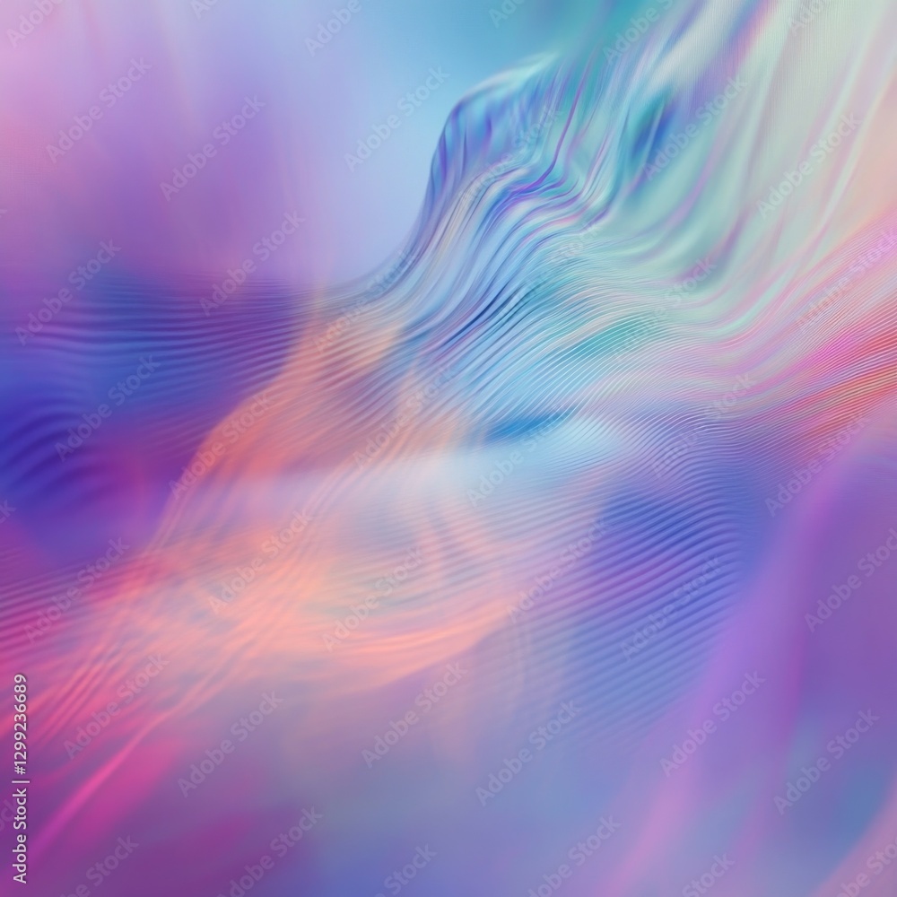 Poster Abstract Wavy Texture in Pastel Colors: A Dreamy and Fluid Background for Modern Design Projects