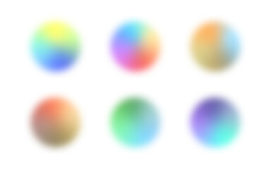 Soft Blurred Gradient Circles - Transparent Background PNG