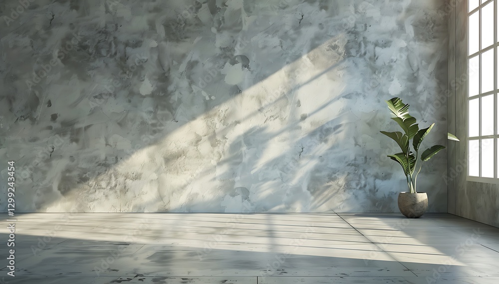 Poster 3d rendering of white marble product display podium in the room.