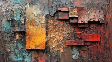 Abstract Textured Wall Art Featuring Earthy Tones