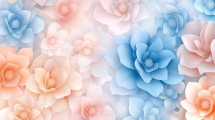 Vibrant floral background image with colorful flowers for design projects.