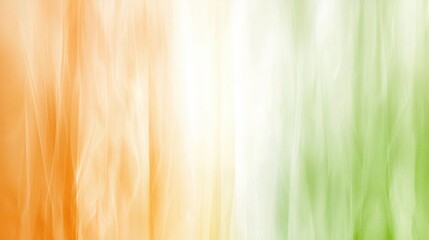 Obraz premium Vibrant green and orange abstract background with contrasting white stripe, modern design element