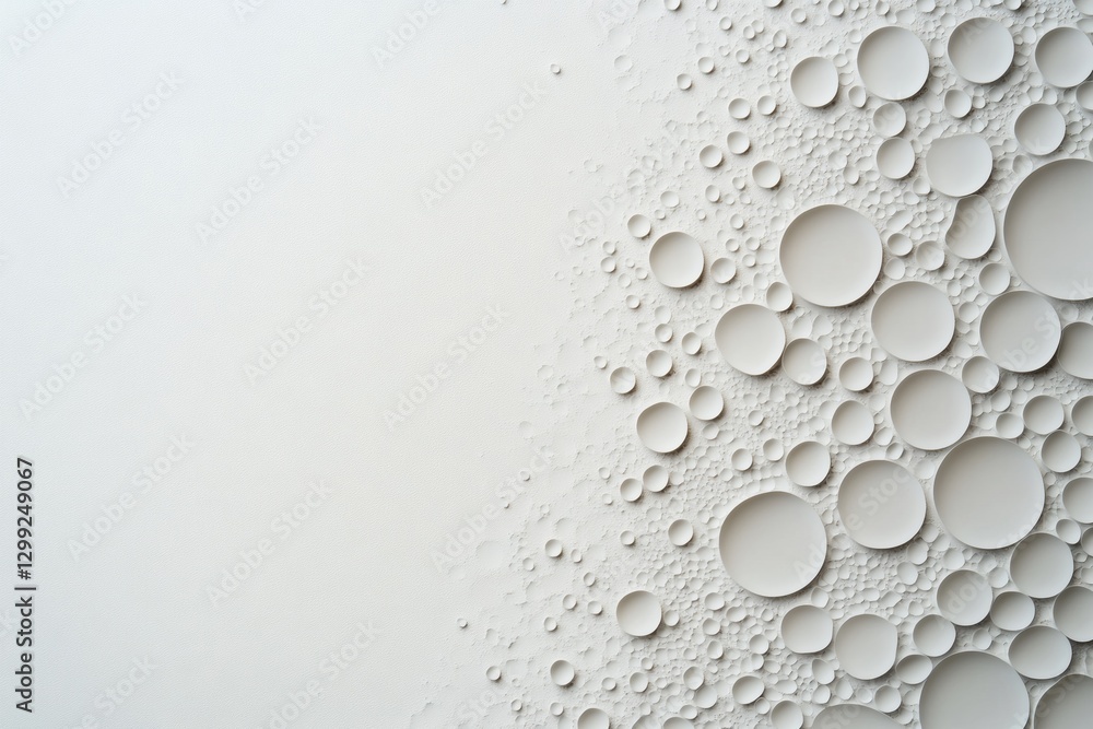 Poster captivating bubbles create a textured wall in modern art. generative ai