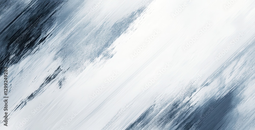Poster abstract textures of blue and white paint in motion, creating a dynamic and soothing visual suitable