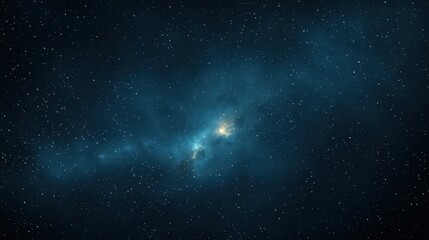 Obraz premium Journey through the vast blue nebula and stars. explore the depths of the cosmos celestial wonders.