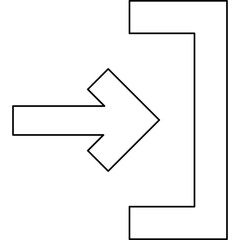 Jump to End icon single vector illustration