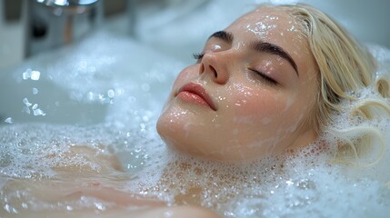 Fototapeta premium Relaxing Bath Experience for Ultimate Self-Care