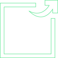 Obraz premium Jump Arrow icon single vector illustration