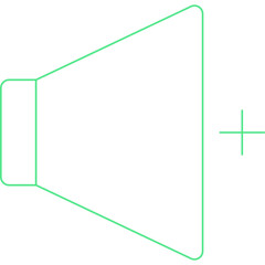 Volume Up icon single vector illustration