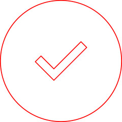 Checked icon single vector illustration