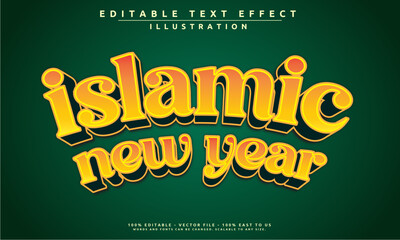 Elegant Islamic New Year text effect! Fully editable and high-quality, perfect for festive designs, greeting cards, and special celebrations. Start the year in style