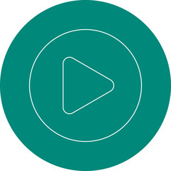 Play icon single vector illustration