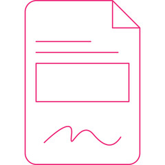 Contract icon single vector illustration