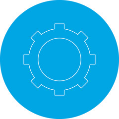 Setting icon single vector illustration