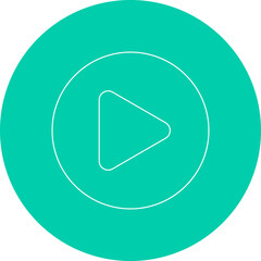 Play icon single vector illustration