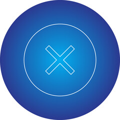 Obraz premium Close icon single vector illustration