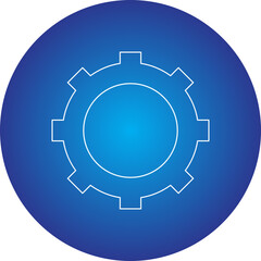 Setting icon single vector illustration