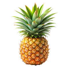 Fototapeta premium Fresh Pineapple: Tropical Fruit Image isolated on transparent background