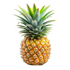 Fototapeta premium Fresh Pineapple: Tropical Fruit Image isolated on transparent background