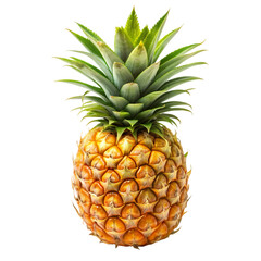 Fresh Pineapple: Juicy & Sweet Tropical Fruit isolated on transparent background