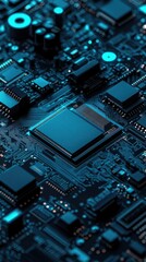 Fototapeta premium Close-up Circuit Board Technology Components