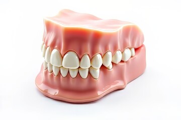 Obraz premium Dental Model Showing Teeth and Gums for Education or Study