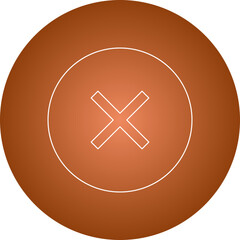 Close icon single vector illustration