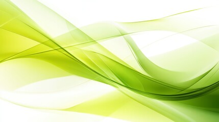 Stunning Abstract Green Waves Background Design. Elegant and Fluid Green Colors. Abstract Art for Modern Design.