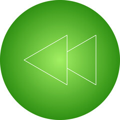 Fast Rewind icon single vector illustration