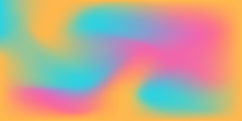 Abstract orange pink blue color gradient blurred modern art background simple waves 
