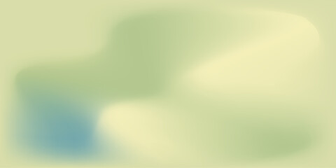 Abstract green color gradient blurred modern art background simple waves