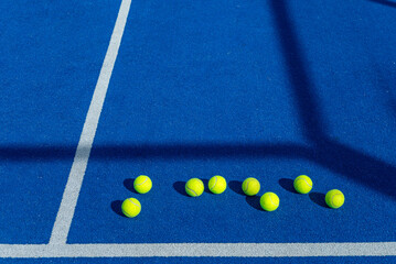 Eight Balls Blue Paddle Tennis