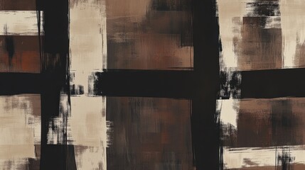 Abstract Art with Bold Geometric Shapes and Rich Colors