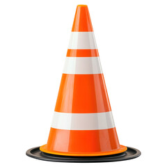 traffic cones isolated on white