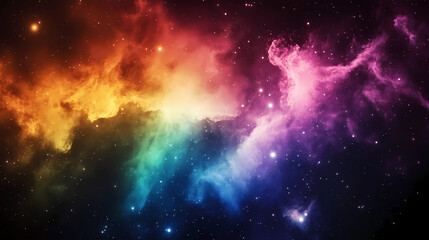Obraz premium Colorful space galaxy cloud nebula. Stary night cosmos. Universe science astronomy. Supernova background wallpaper
