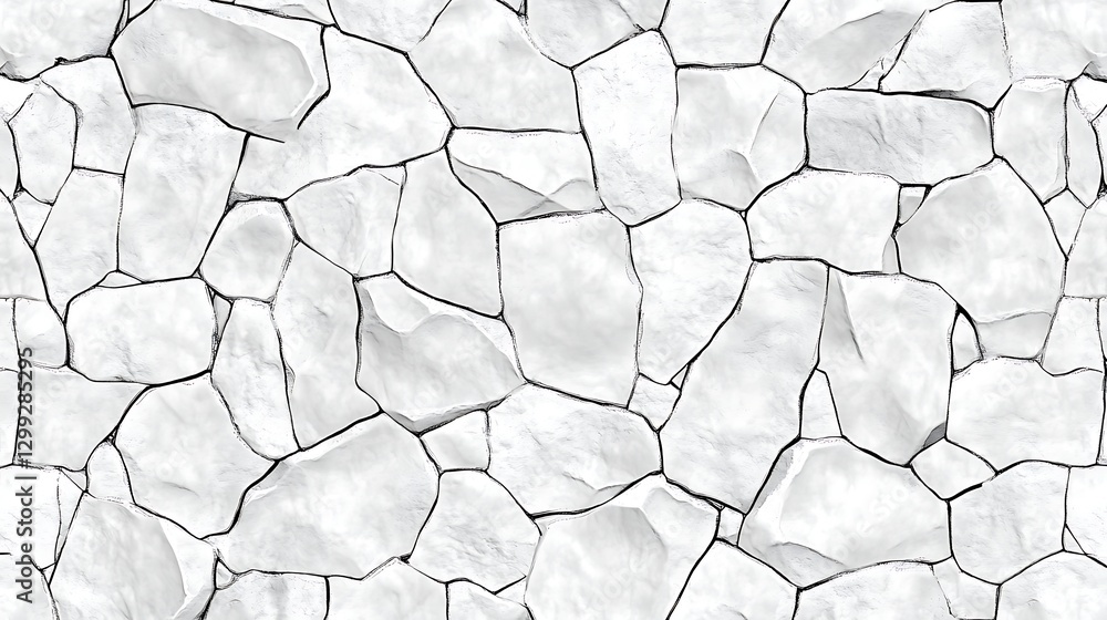 Poster natural rock cobblestone texture seamless pattern for background or design projects