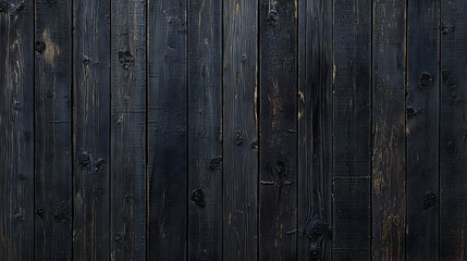 Naklejka premium Dark Weathered Wood Panel Texture with Vertical Grain Showing Rustic Detail