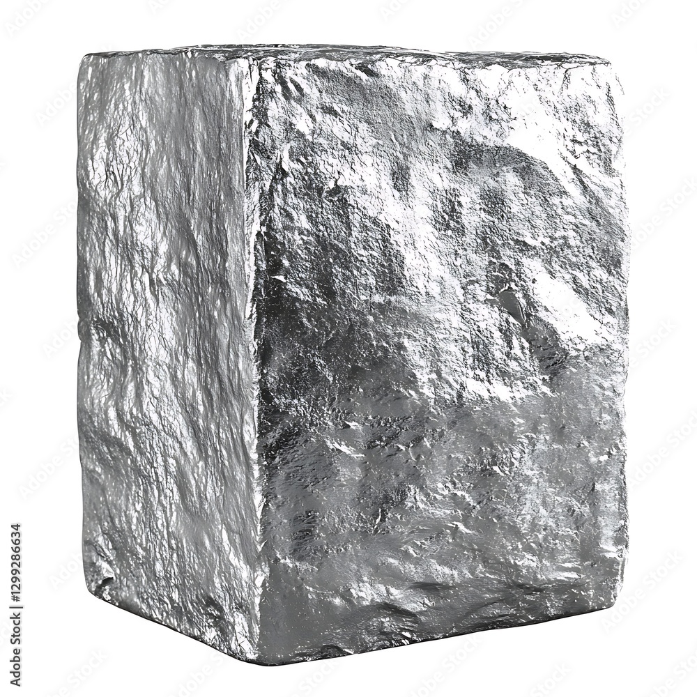 Poster realistic ice cube texture close-up with crystal-clear details and reflections