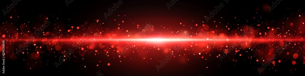 Poster horizontal red dynamic flare beam with vibrant speed effect and futuristic vibes