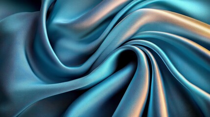 Swirling Blue Fabric Texture Abstract Background