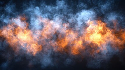 Obraz premium A deep, inky canvas, devoid of light, offering the perfect foundation for your dark designs to pop and command attention, creating a sense of mystery and intrigue. 