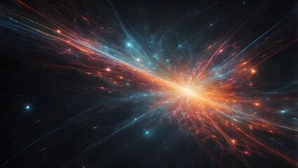 Naklejka premium Cosmic Energy Burst