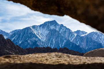 Views of Mt. Whitney near the Alabama Hills, in California.