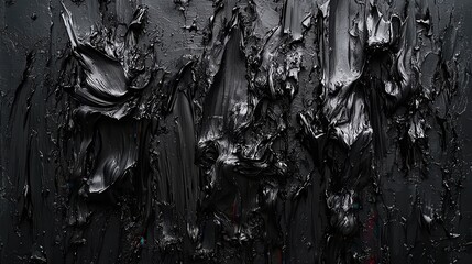 A stark canvas of black, its surface imbued with an enigmatic depth and texture that invites exploration and imagination, offering a striking backdrop for any visual creation. 