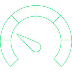 Meter icon single vector illustration