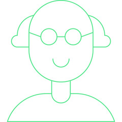 Scientist icon single vector illustration